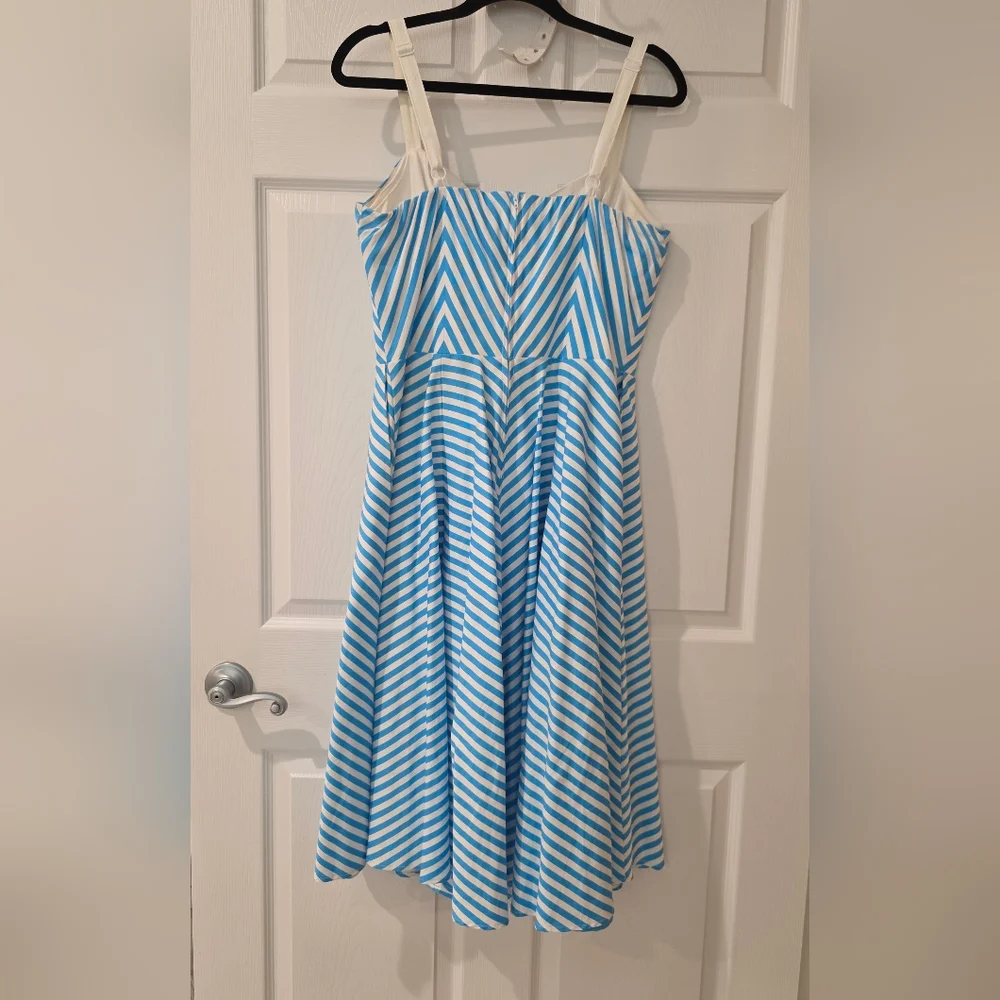 Vixen by Micheline Pitt Blue and White Dress - Picture 3 of 5